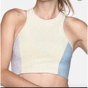 OUTDOOR VOICES athena crop longline sports bra size S